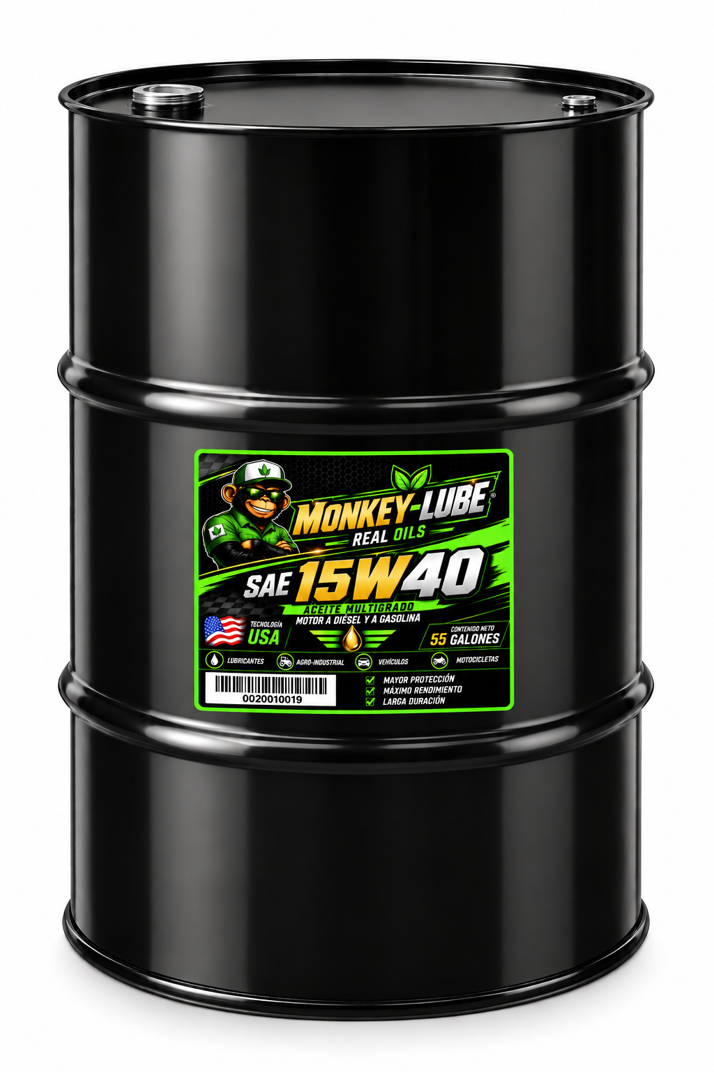 MONKEY-LUBE SAE 15W-40 – ACEITE MULTIGRADO PARA MOTOR