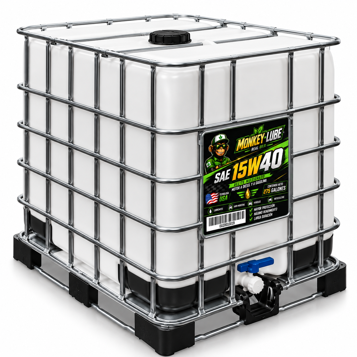 MONKEY-LUBE SAE 15W-40 – ACEITE MULTIGRADO PARA MOTOR